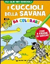 I cuccioli della savana da colorare libro