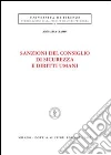 Sanzioni del consiglio di sicurezza e diritti umani libro