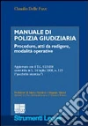 Manuale di polizia giudiziaria Manuale di polizia giudiziaria