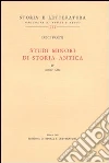Studi minori di storia antica. Vol. 4: Saggi vari libro