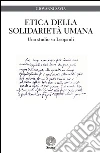Etica della solidarietà umana. Uno studio su Leopardi libro
