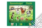 Baby puzzle in legno 10 pz sagomati - cuccioli di animali puzzle
