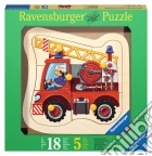 Baby puzzle in legno 5 pz - camion dei pompieri puzzle