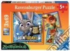 Ravensburger 09404 - Puzzle 3x49 Pz - Zootropolis - Arrestati! puzzle