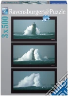 Puzzle 1500 pz - faro nella tempesta (3x500) puzzle
