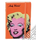 Taccuino andy warhol a righe 16x24 marilyn arancio scrittura
